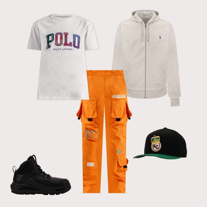 Kloud 9 Nylon Flare Cargo Pants