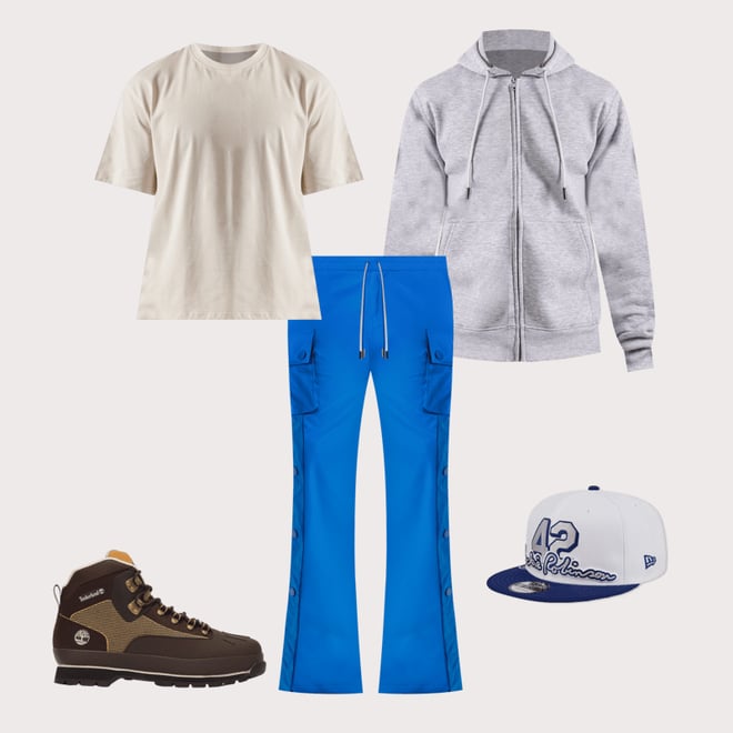 Kloud 9 Nylon Flare Cargo Pants