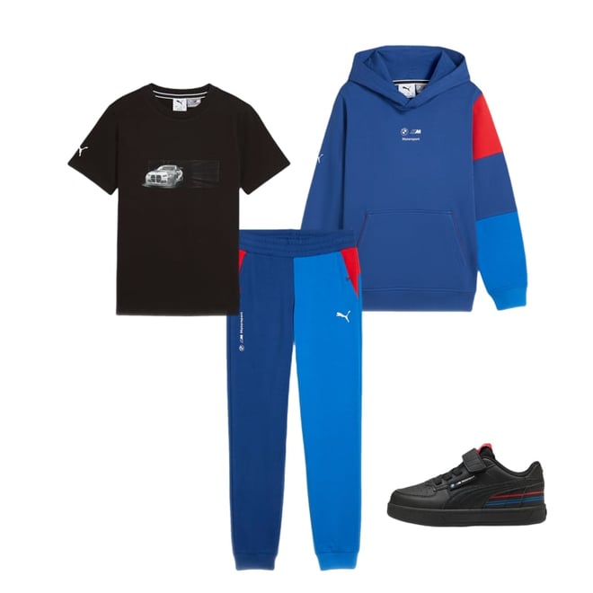 BMW Motorsport Car Graphic Big Kids' Tee