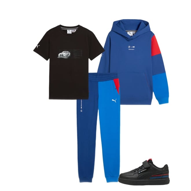 BMW Motorsport Car Graphic Big Kids' Tee