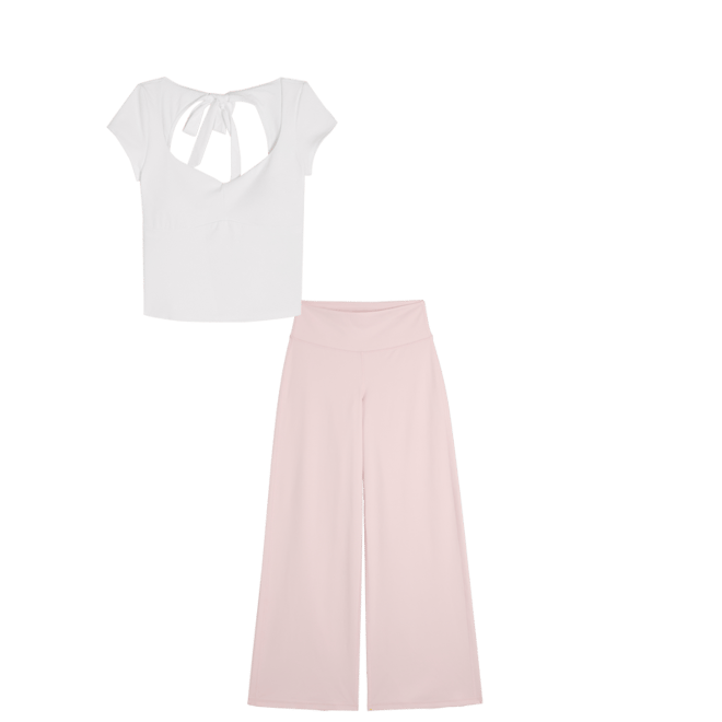 Gilly Hicks Active Tie-Back Ballet Top
