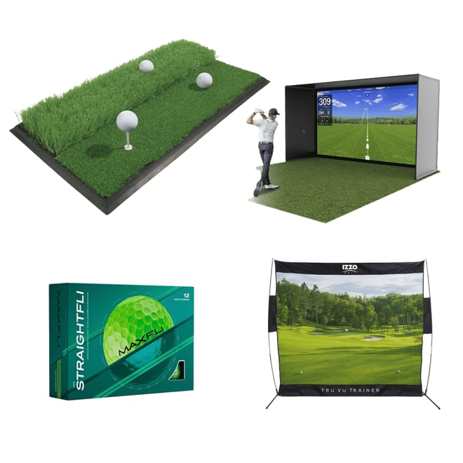 練習マットMAXFLI Dual Height Hitting Mat Maxfli Dual Height Golf Hitting Mat - Multi-Turf Practice