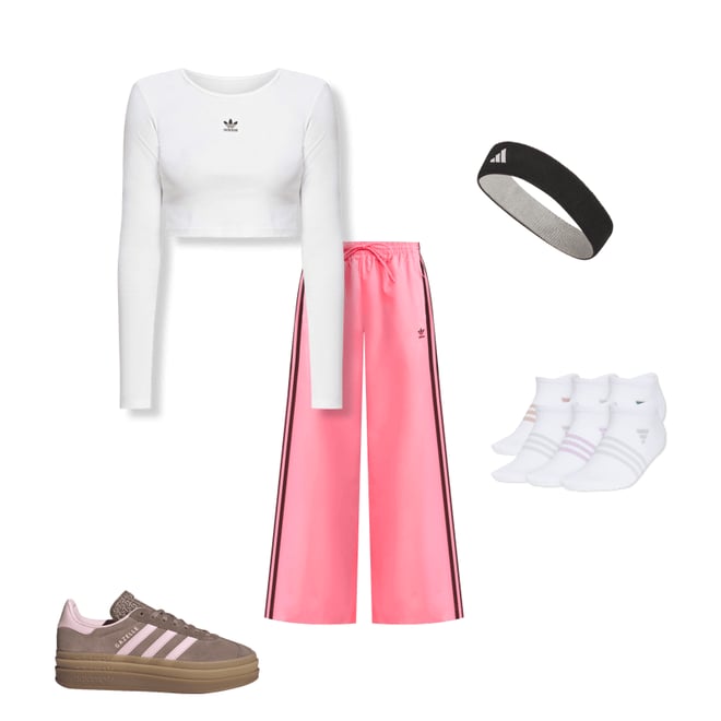 adidas Originals Women's Essentials Ribbed Cropped Long
