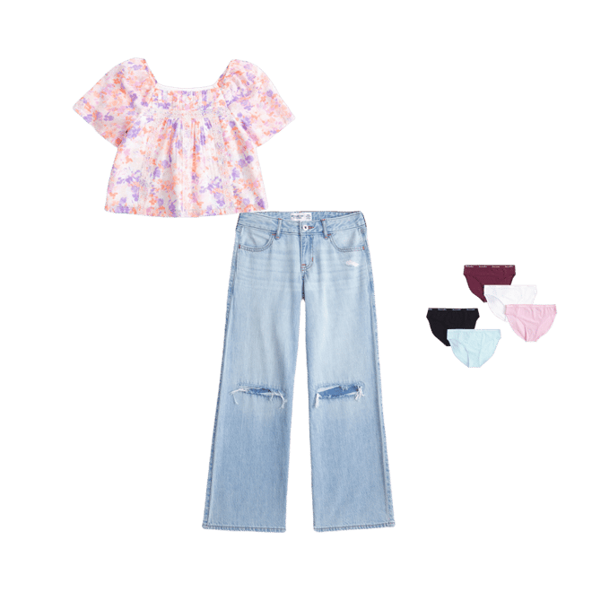 embroidered swing top