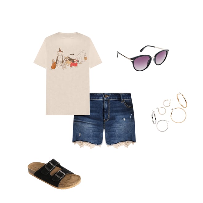 Halloween Costume Dogs Classic Fit Graphic Tee