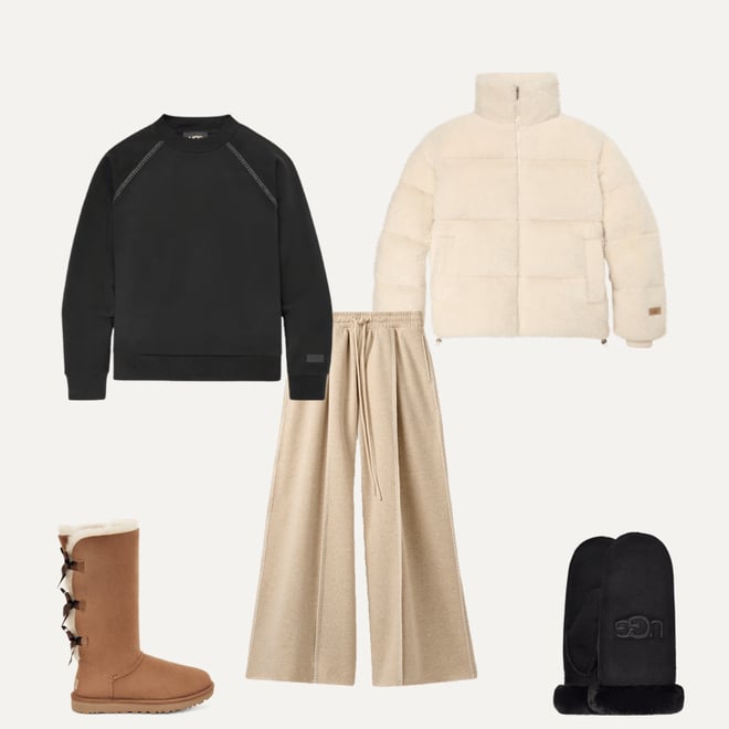 UGG® Sheepskin Embroider Mitten for Women | UGG®