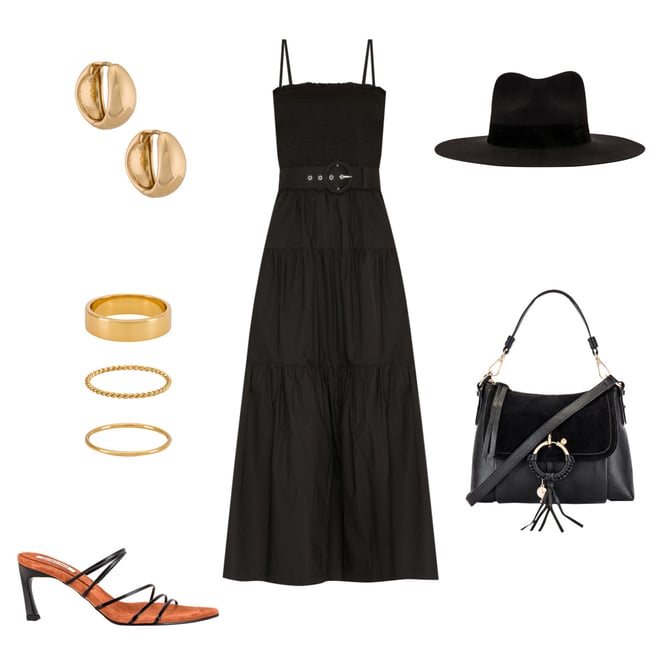 L'ACADEMIE THE NOUR MIDI DRESS