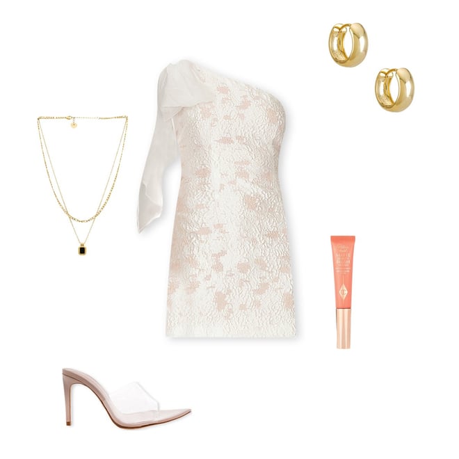 新品ELLIATT APRIL ホワイトワンショルダーミニワンピドレスms33 ELLIATT x REVOLVE April Dress in Ivory | REVOLVE