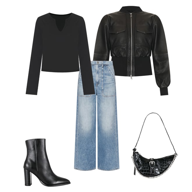 2nd bundle featuring 4 items which compliment The Cropped Leather Bomber