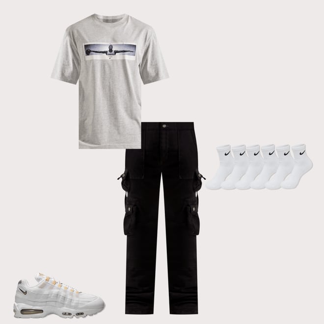 MNML Cargo Straight Denim Jeans
