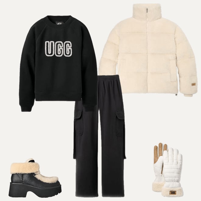 Women's AW UGGfluff Cuff Glove