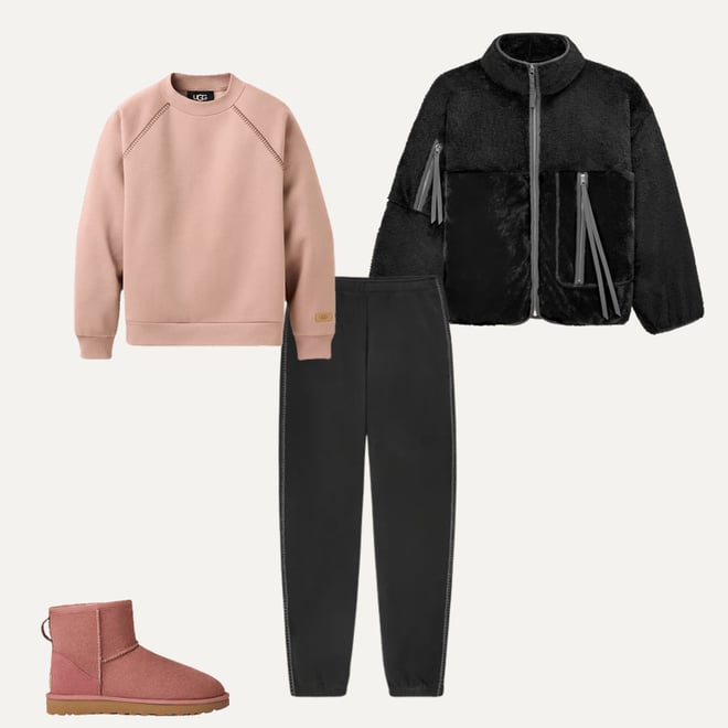 美品✨UGG MARLENE SHERPA ジャケット UGG® Women's Marlene Faux Suede Faux Sherpa Jacket - Macy's