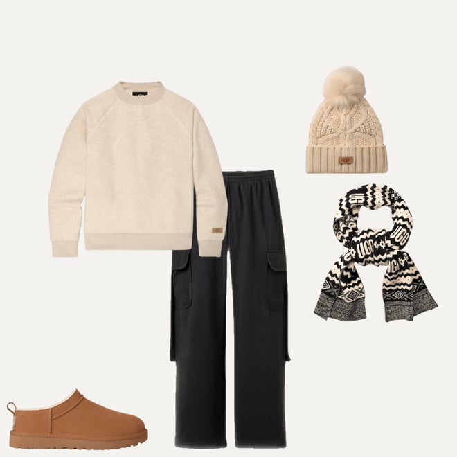 Women's Cable Beanie With Pom