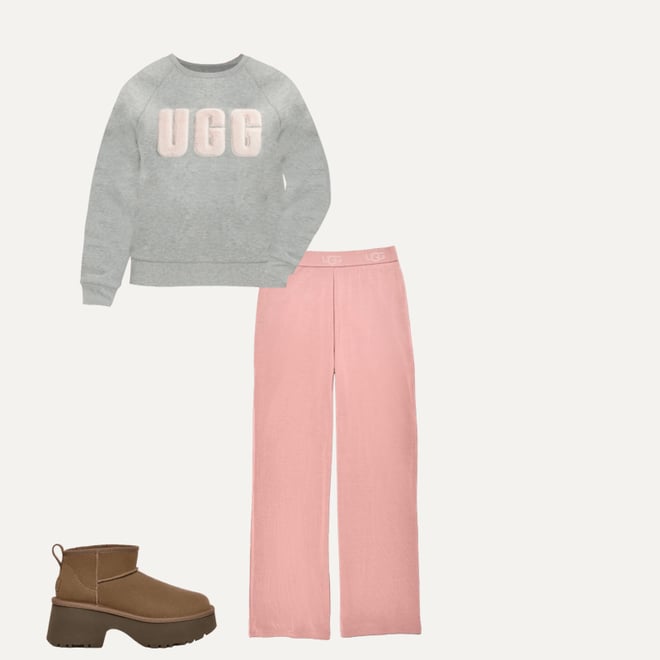 UGG Madeline Fuzzy Logo Crewneck Top for Women | UGG® UK
