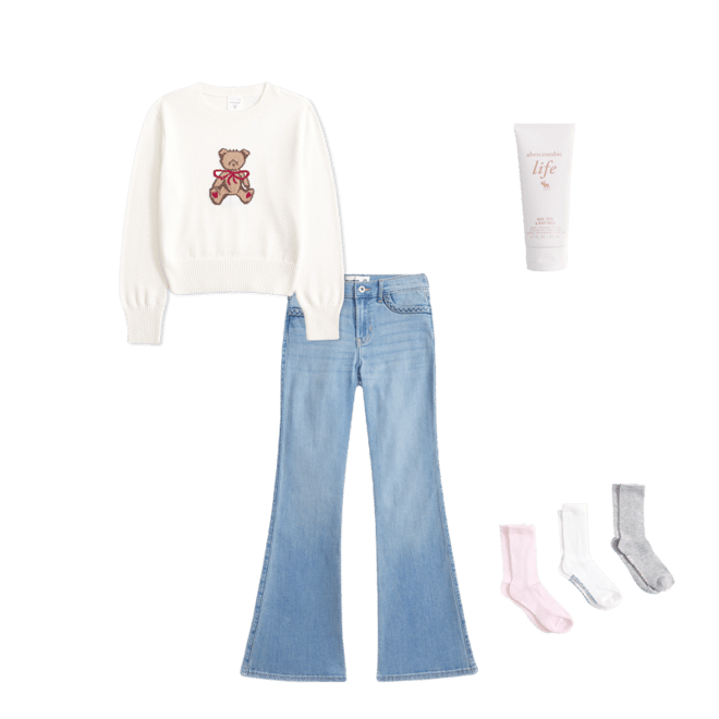 high rise flare jeans