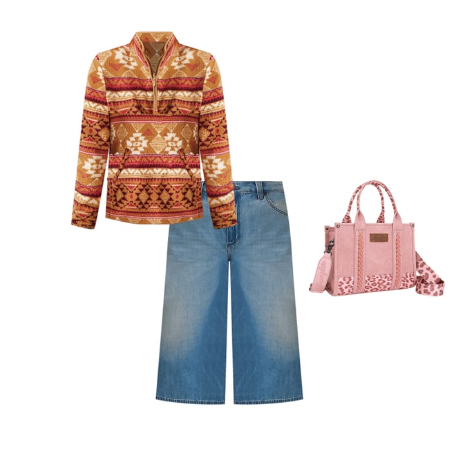 Women's Denim Culotte in Shimmerstone