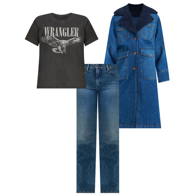 Women's Wrange Coat in Sparkle Blue
