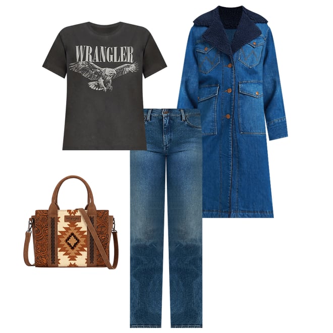 Women's Wrange Coat in Sparkle Blue