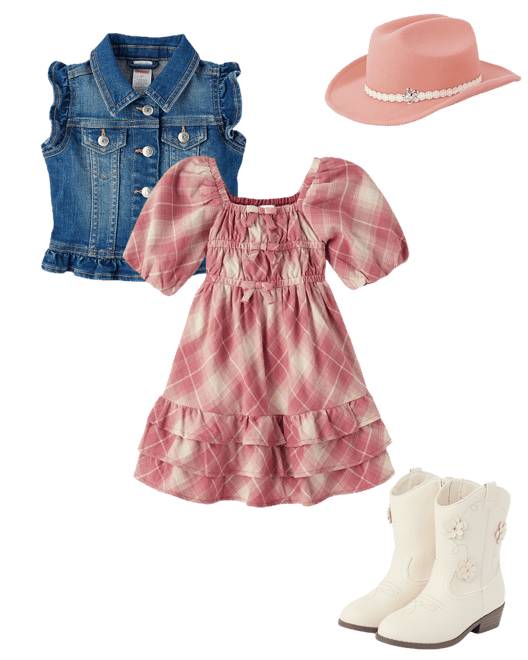 Girls Plaid Flannel Tiered Ruffle Dress - Highland Hills - Red