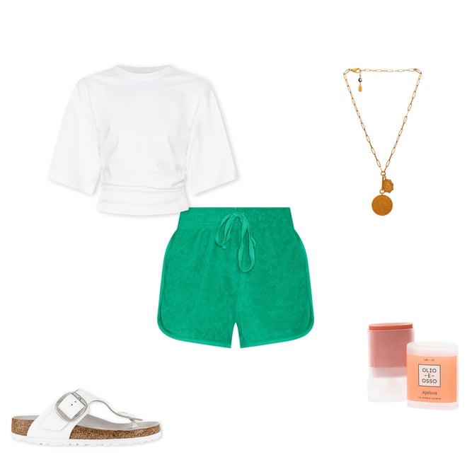 2nd bundle featuring 4 items which compliment Drawstring Dolphin Shorts