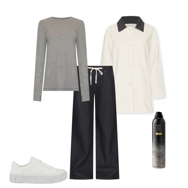 1st bundle featuring 4 items which compliment Cashmere Easy Cuffed Crew