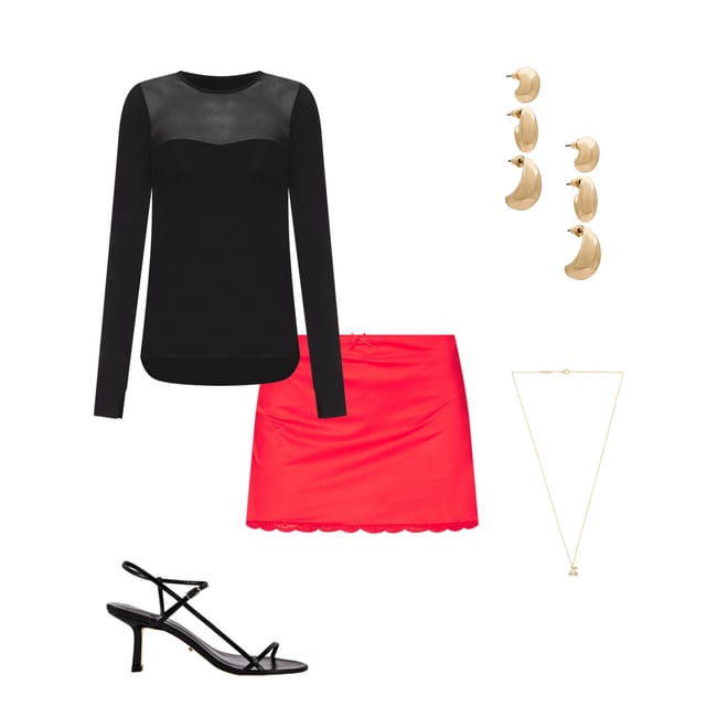 2nd bundle featuring 4 items which compliment Oslo Mesh Top