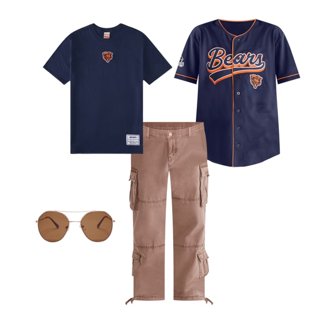 Chicago Bears Mini Logo Relaxed Graphic Tee