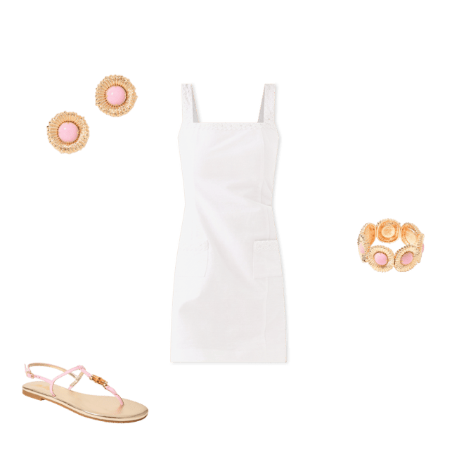 Isleen Skirted Cotton Romper | Lilly Pulitzer