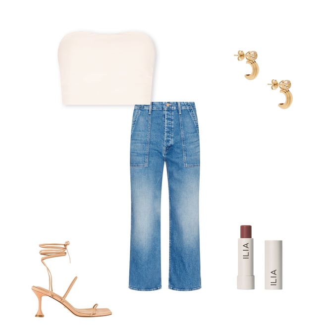 2nd bundle featuring 4 items which compliment x REVOLVE Strapless Crop Top