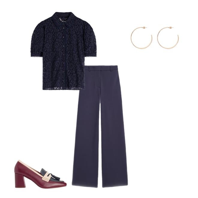 4th bundle featuring 3 items which compliment Belgravia Ponte Trousers-Navy