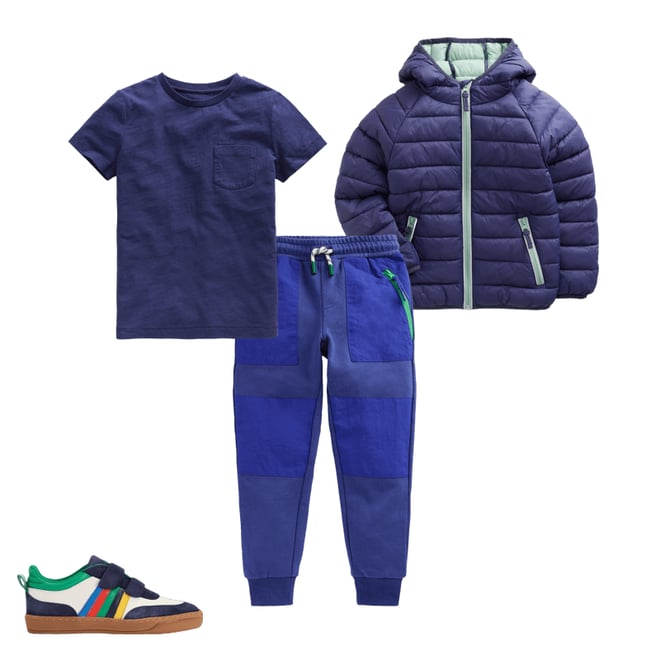 4th bundle featuring 3 items which compliment Pack-Away Padded Jacket-College Navy