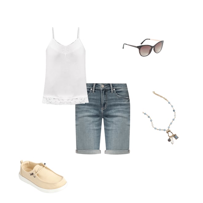 Lace Trim Crinkle Cami | maurices