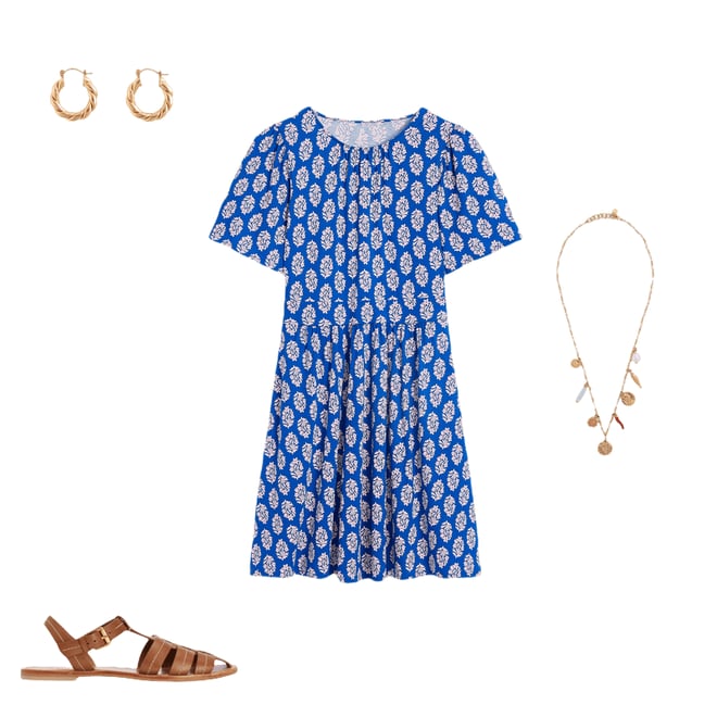 2nd bundle featuring 3 items which compliment Louisa Short Jersey Dress-Gallery Blue, Posy Stamp