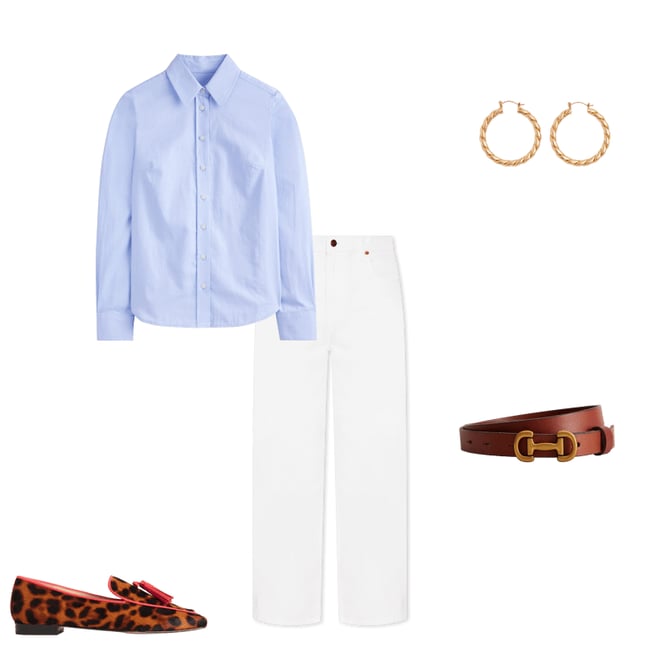1st bundle featuring 4 items which compliment Sienna Cotton Shirt-Blue Oxford