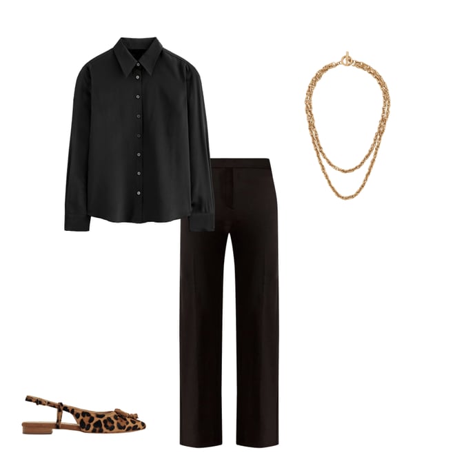 5th bundle featuring 3 items which compliment Westbourne Ponte Trousers-Black
