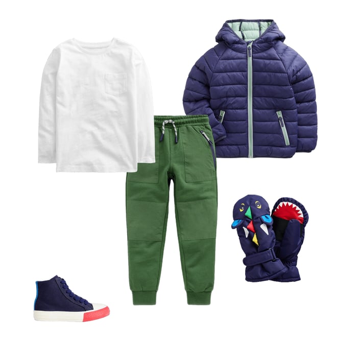 1st bundle featuring 4 items which compliment Pack-Away Padded Jacket-College Navy