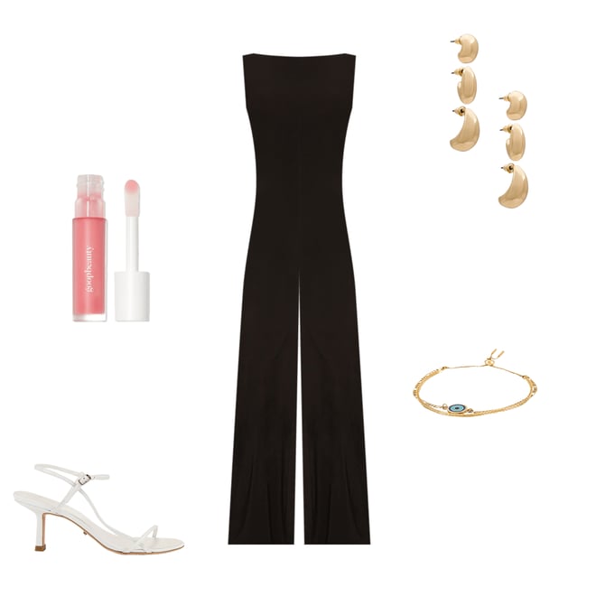 2nd bundle featuring 4 items which compliment Sleeveless X Straight Leg Jumpsuit