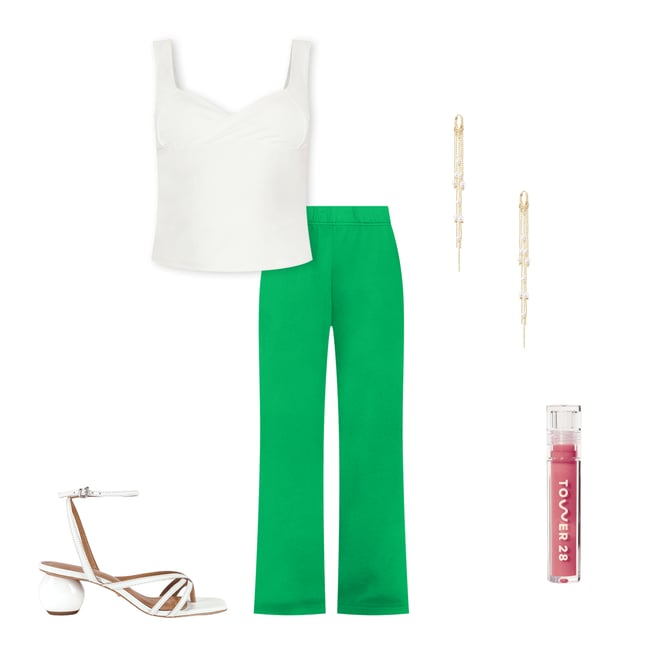 3rd bundle featuring 4 items which compliment Mabel Wide Leg Pant