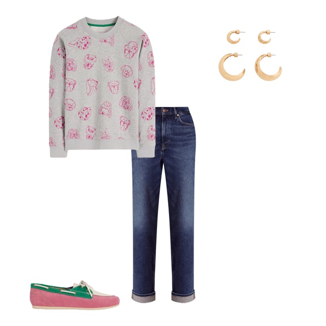 1st bundle featuring 3 items which compliment Boat Shoes-Pink Rose