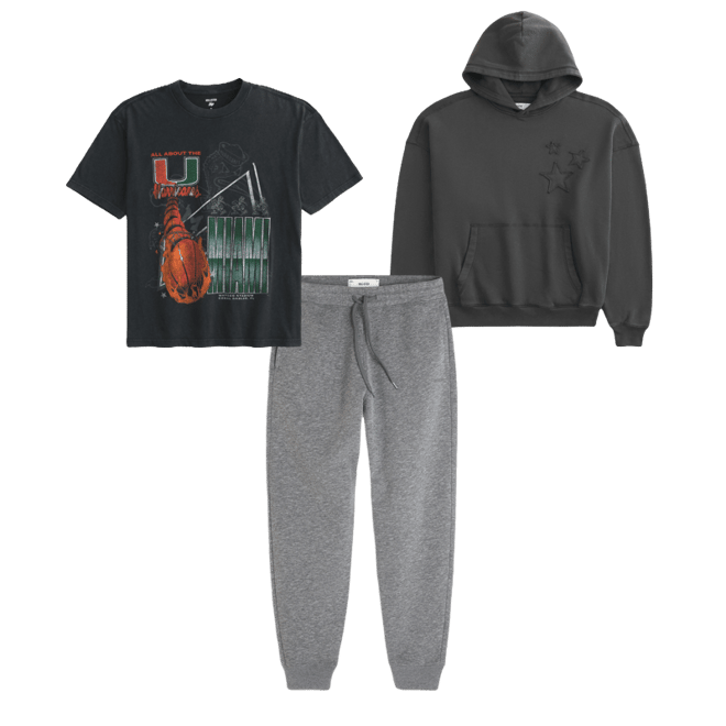 Boxy University of Miami Hurricanes Graphic Tee