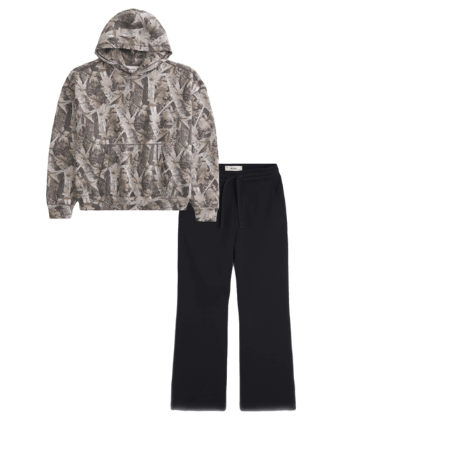 Baggy Cinch Camo Hoodie