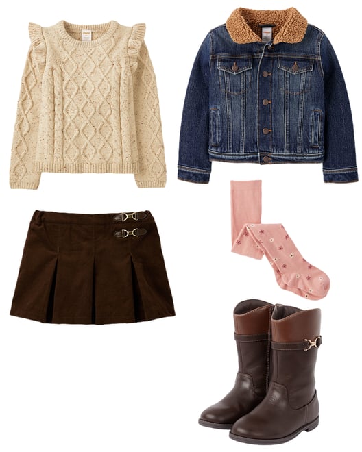 Girls Tall Boots - Brown