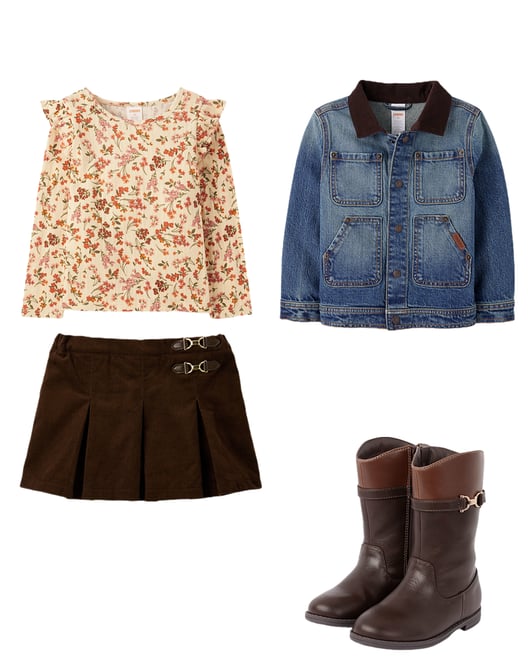 2nd bundle featuring 3 items which compliment Girls Contrast Buckle Tall Boots