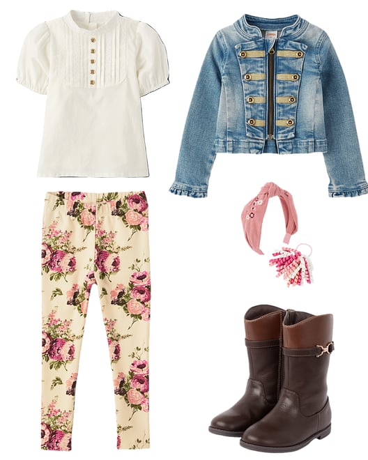 10th bundle featuring 4 items which compliment Girls Contrast Buckle Tall Boots