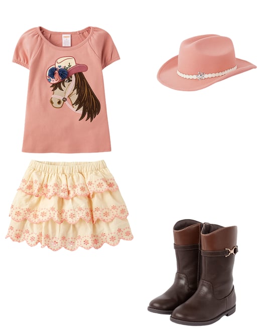Girls Tall Boots - Brown