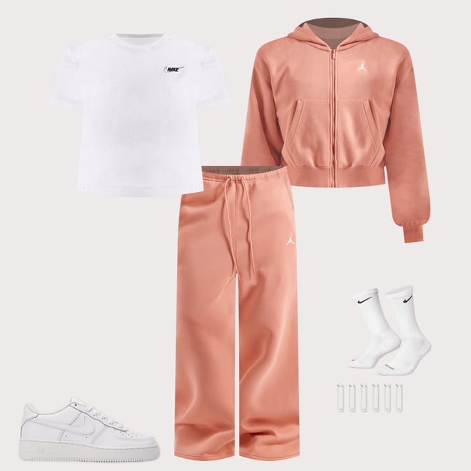 Jordan Brooklyn Fleece Cropped Zip Hoodie