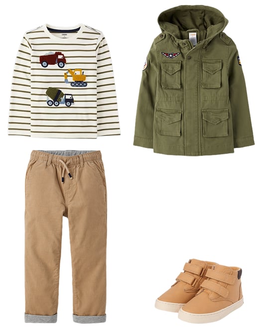 6th bundle featuring 3 items which compliment Boys Corduroy Pull On Roll Cuff Pants