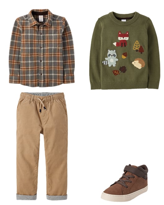 1st bundle featuring 3 items which compliment Boys Embroidered Animal Sweater