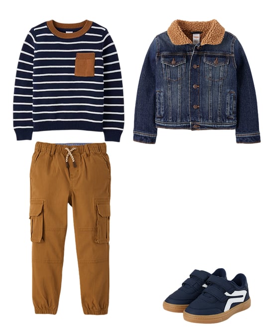 3rd bundle featuring 3 items which compliment Boys Pull On Cargo Jogger Pants