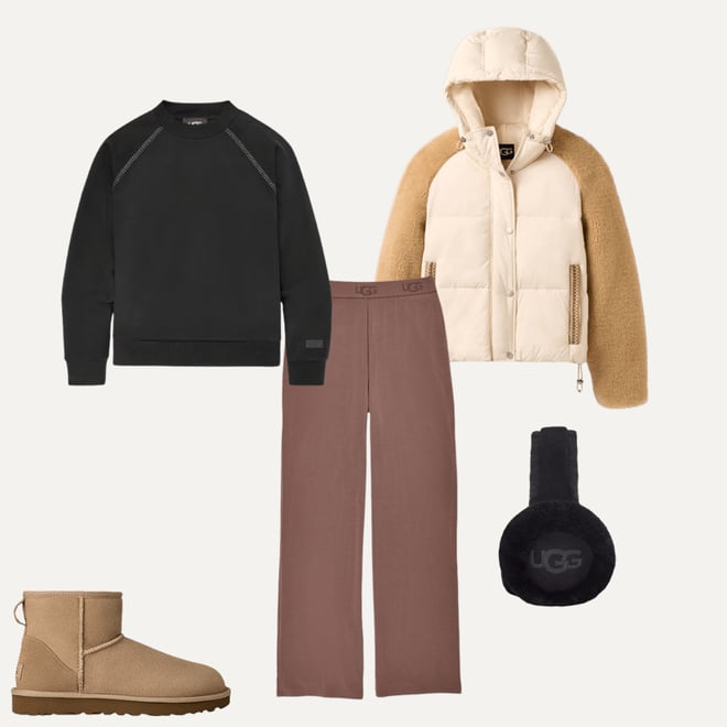 Women's Sheepskin Embroidery Earmuff